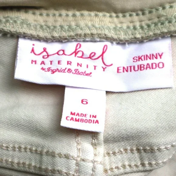 - Isabel Maternity Women's Size 6 Crossover Panel Skinny Maternity Jeans -… - Picture 6 of 12